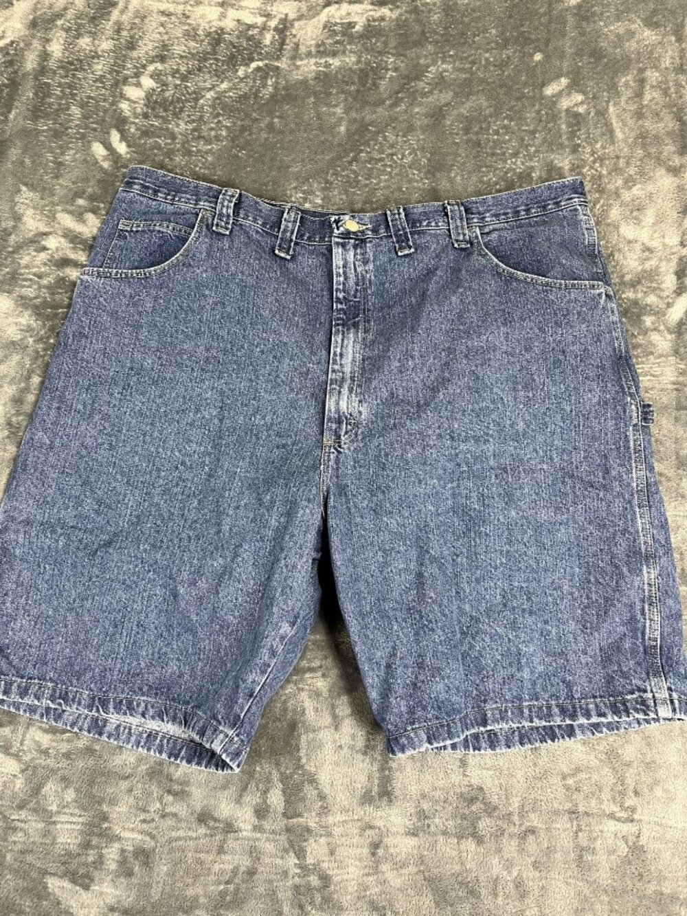 Wrangler Mens Blue Denim Carpenter Shorts 46